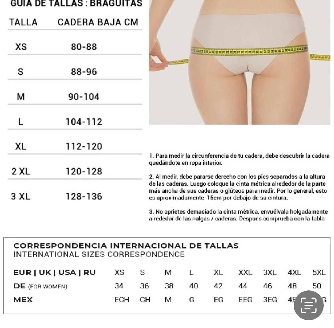 Tanga Laia. Sin costuras